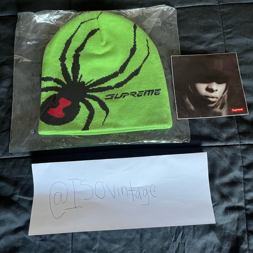Supreme skull cap spider beanie